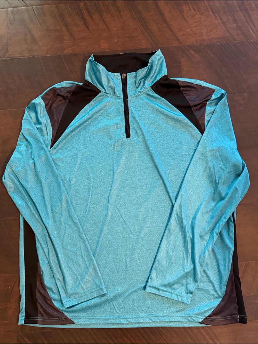 PBX Pro Blue Quarter Zip Performance Pullover Men’s Large Athletic Running Shirt
